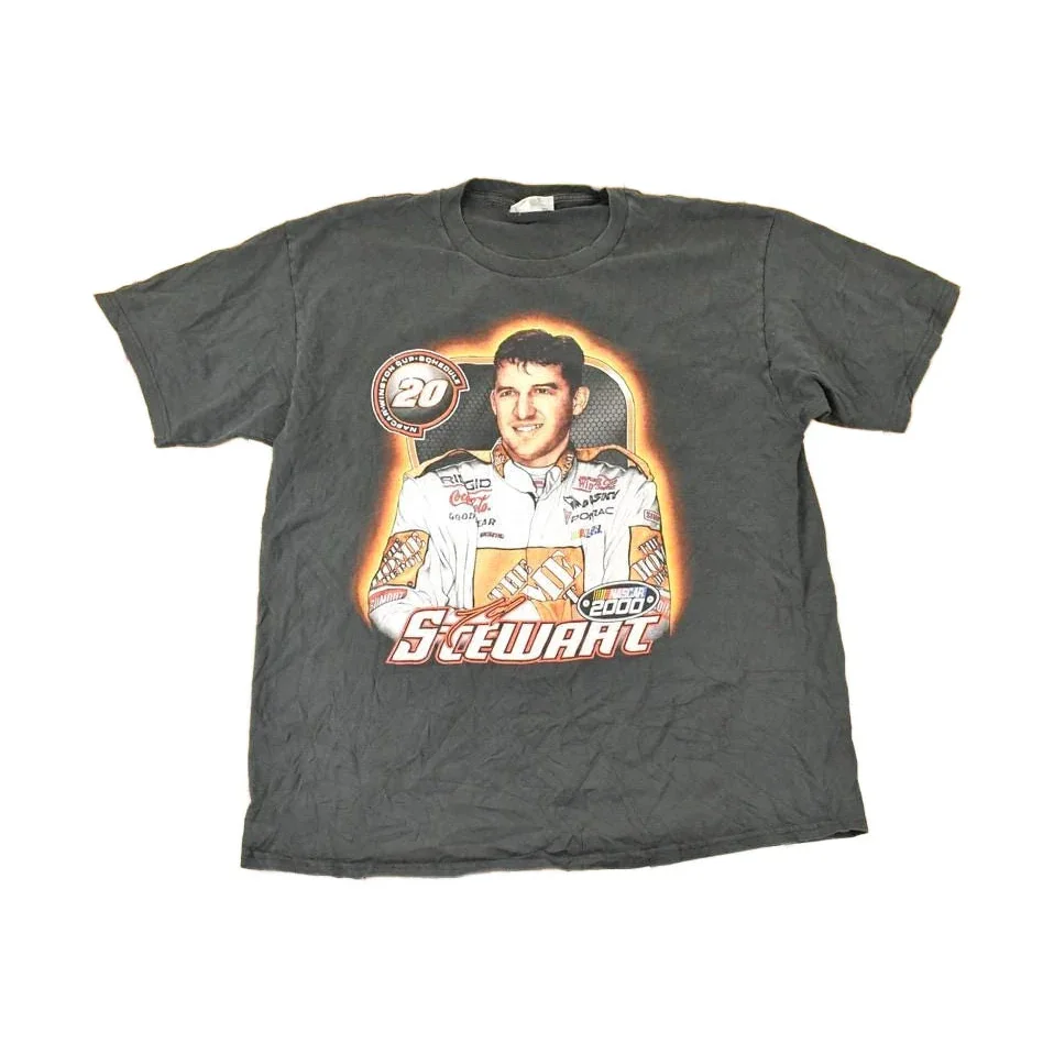 Vintage Y2K Ty Stewart Souvenir Nascar Winston Cup Travel T-Shirt Men's XL