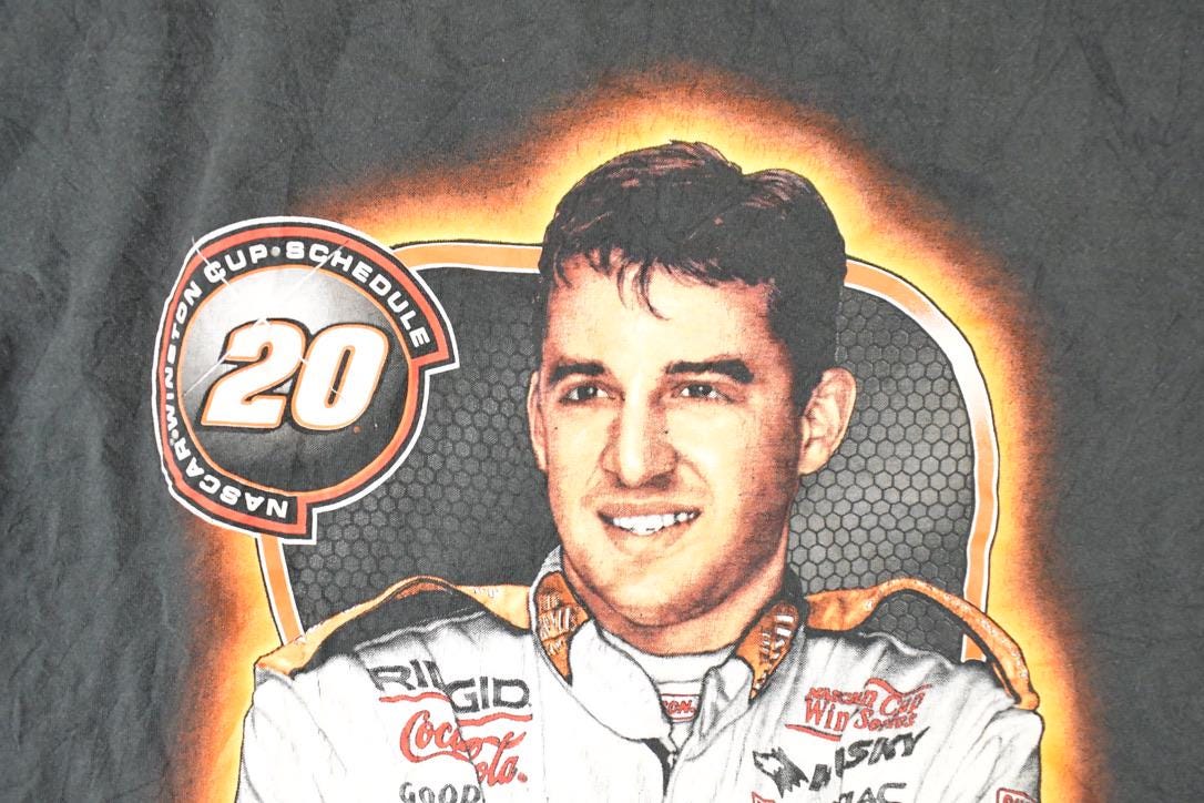 Vintage Y2K Ty Stewart Souvenir Nascar Winston Cup Travel T-Shirt Men's XL - Image 5