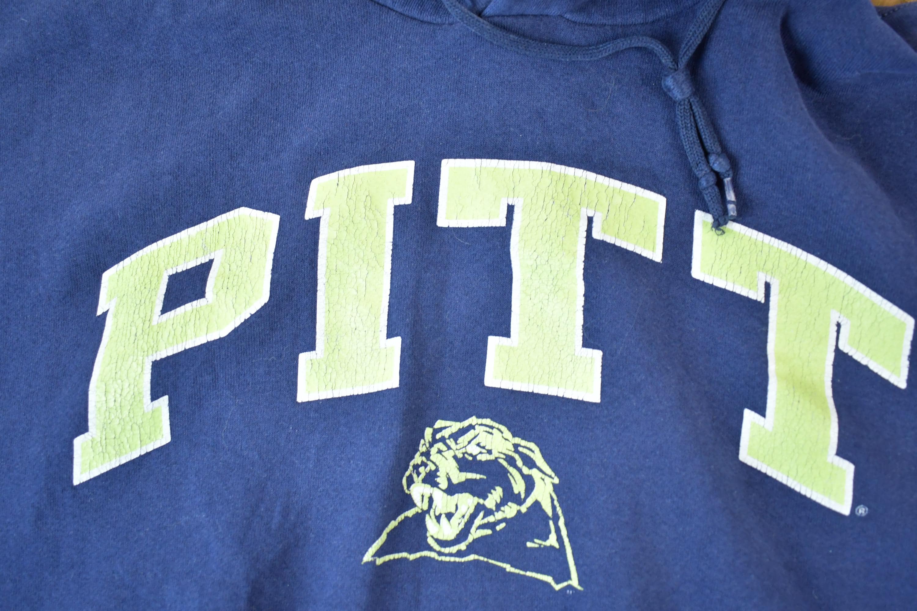 Vintage Y2K University Of Pittsburgh Panthers Collegiate Crew Neck Men's XL - Image 5