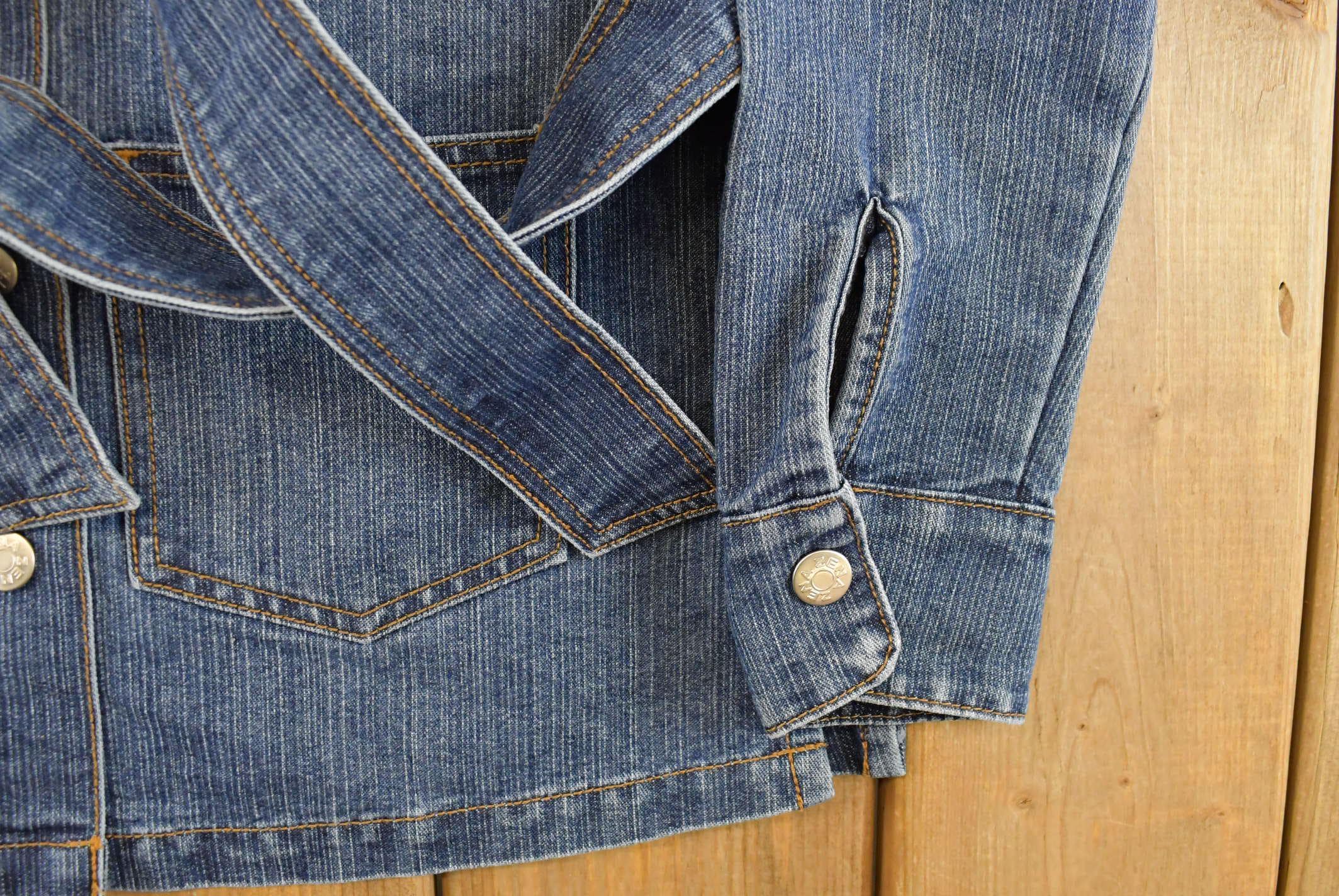 Vintage Y2K Zena Denim Trucker Jean Jacket Women's Small - Image 3